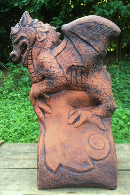 St George's Dragon Half Round Roof Finial