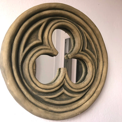 Trefoil Gothic Round Mirror