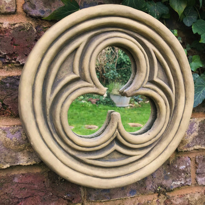 Trefoil Gothic Round Mirror