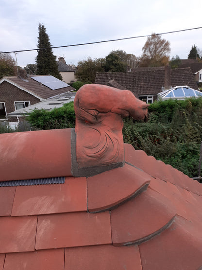 Cat Half Round Roof Finial