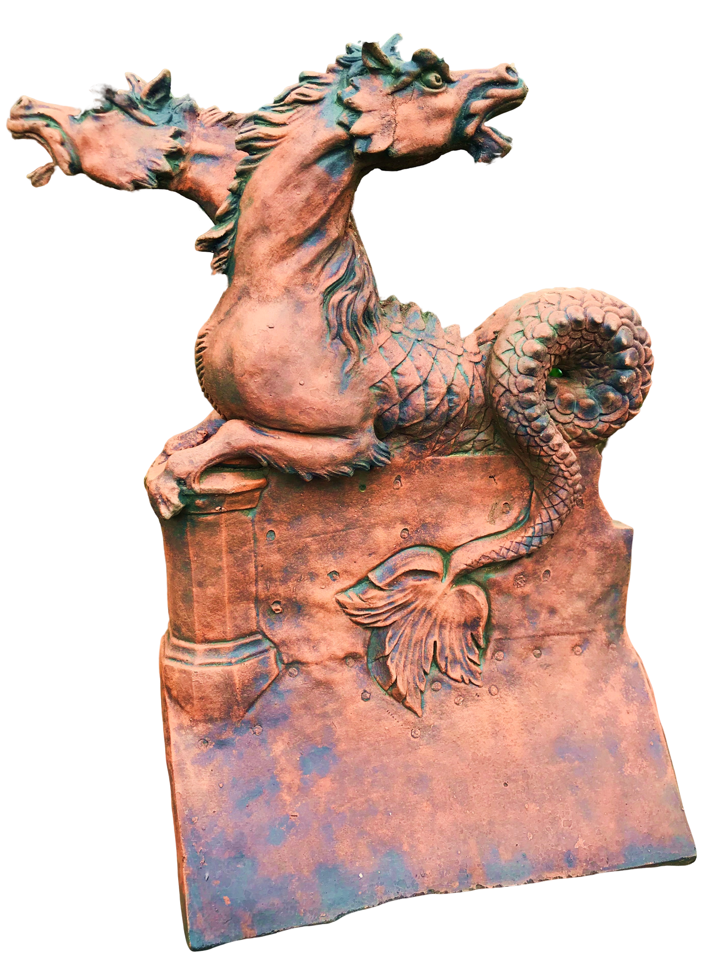 Two Headed Horse Angled Roof Finial