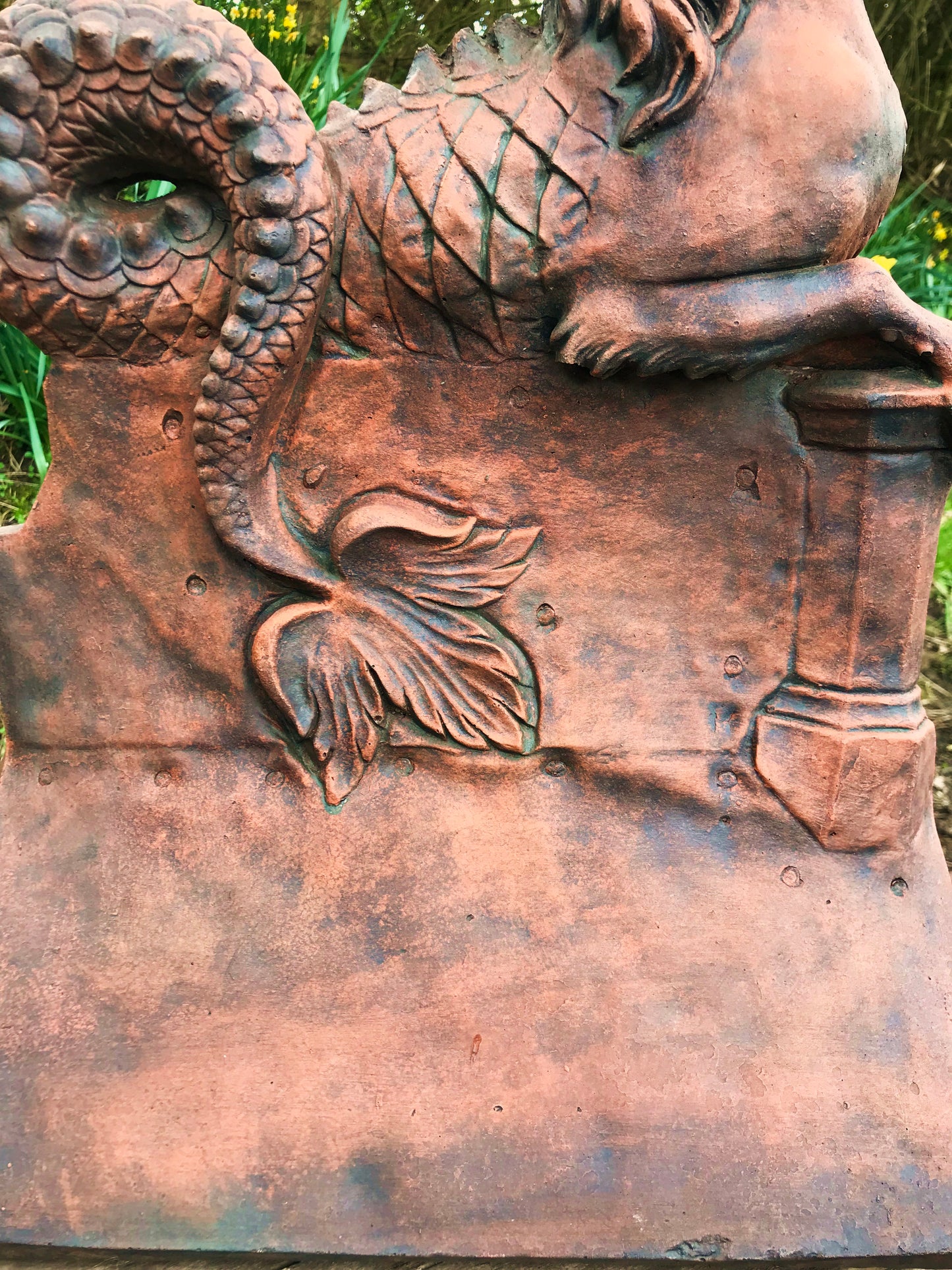 Two Headed Horse Angled Roof Finial