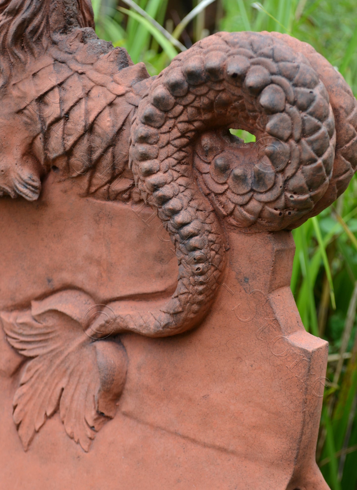Two Headed Horse Angled Roof Finial