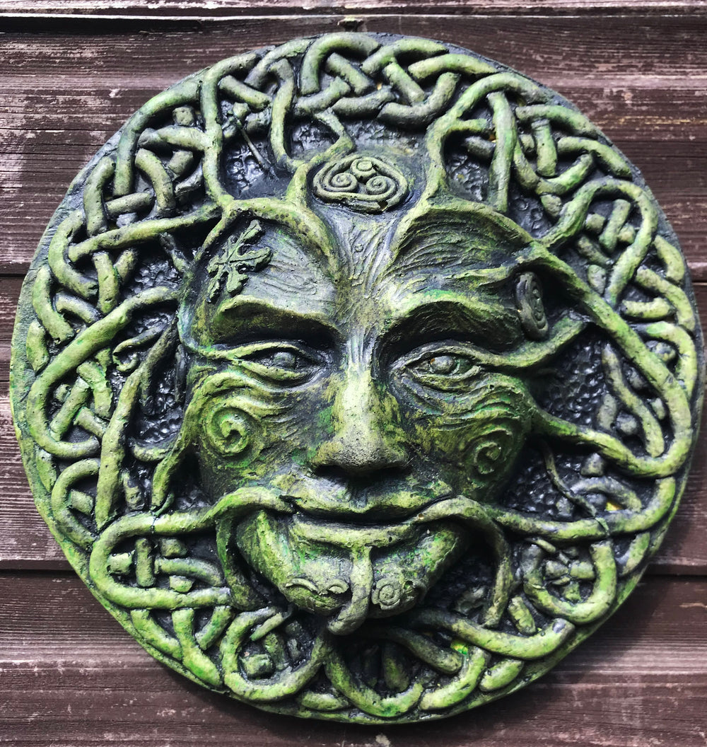 Winter Green Man Plaque