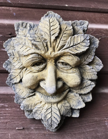 Wise Small Green Man Plaque