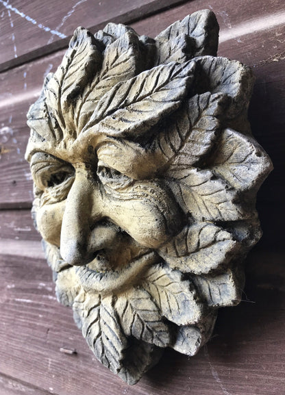 Wise Small Green Man Plaque