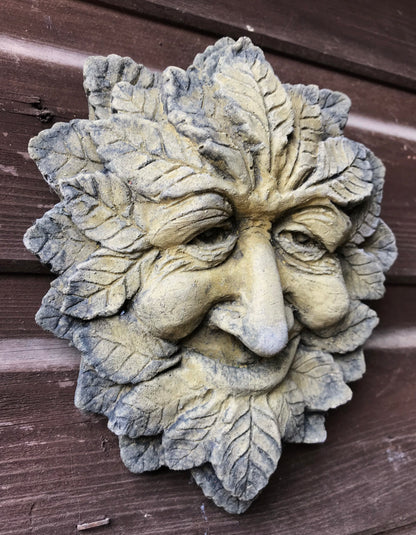 Wise Small Green Man Plaque