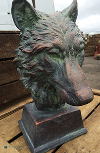 Wolf Head Bust