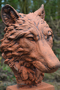Wolf Head Bust