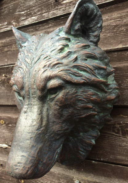 Wolf Head Plaque