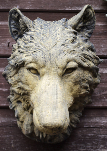 Wolf Head Plaque