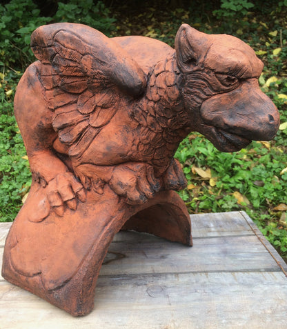 Griffin Large Half Round Roof Finial