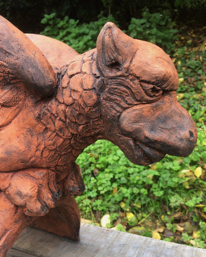 Griffin Large Half Round Roof Finial