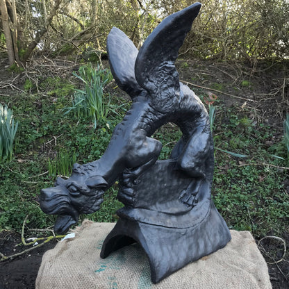 Brighton Dragon Large Round Roof Finial