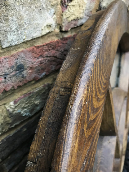 Wood Arched Window Mirror