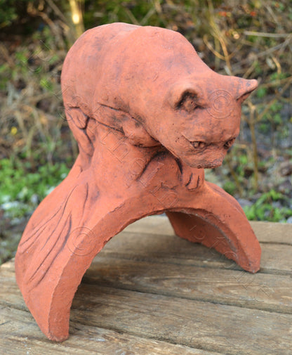 Cat Half Round Roof Finial