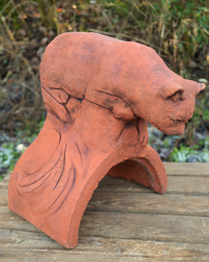 Cat Half Round Roof Finial