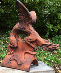 Brighton Dragon Large Round Roof Finial