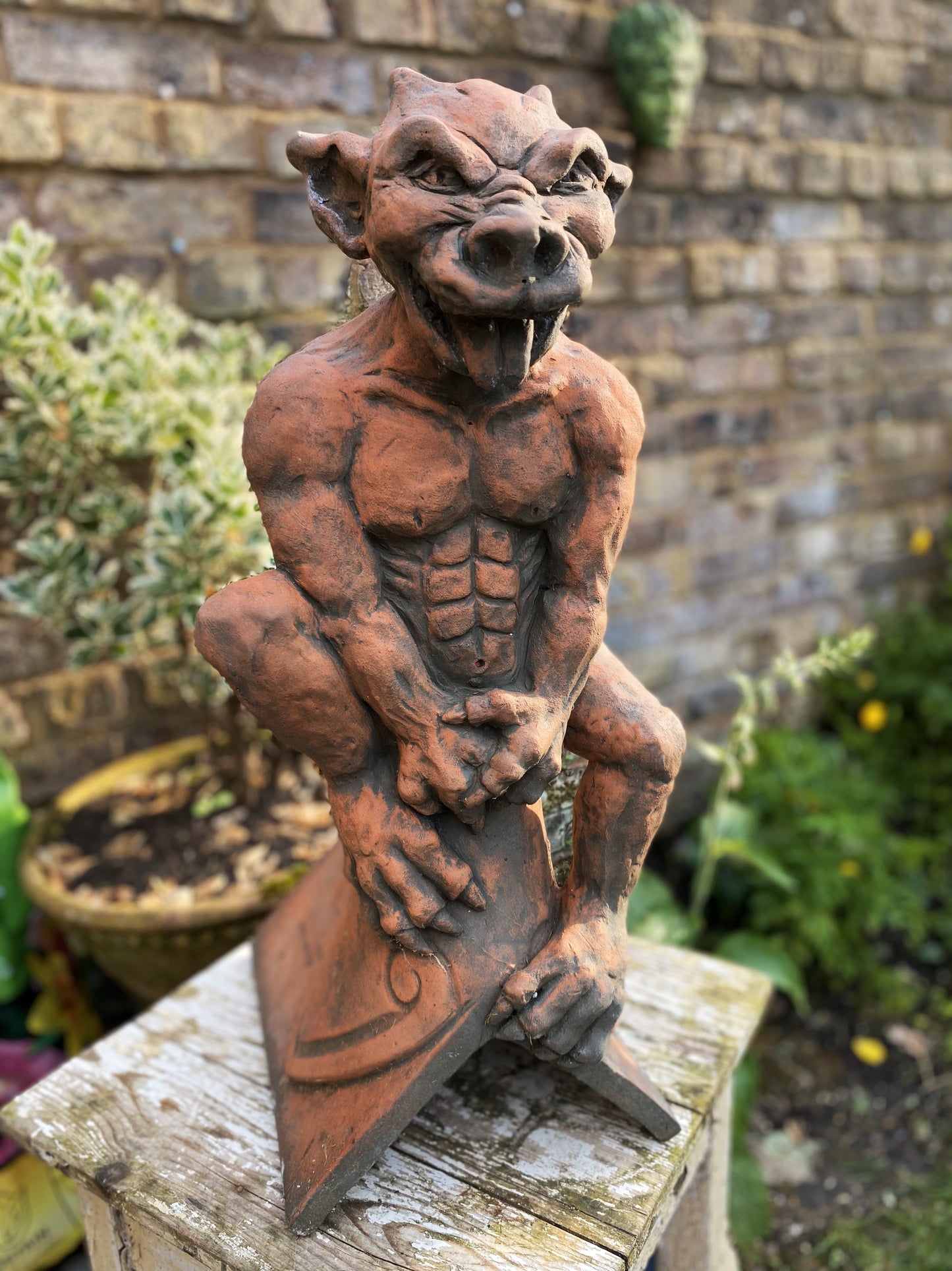 Notre Dame Gargoyle Angled Roof Finial
