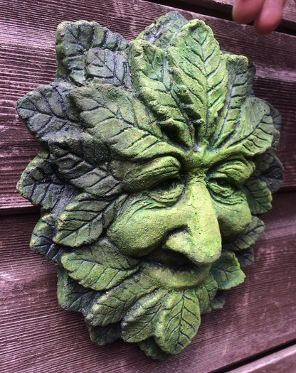 Wise Small Green Man Plaque