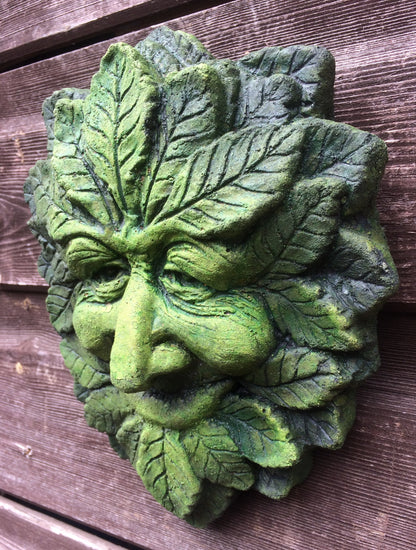 Wise Small Green Man Plaque