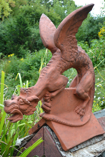 Brighton Dragon Large Angled Roof Finial