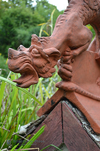 Brighton Dragon Large Angled Roof Finial