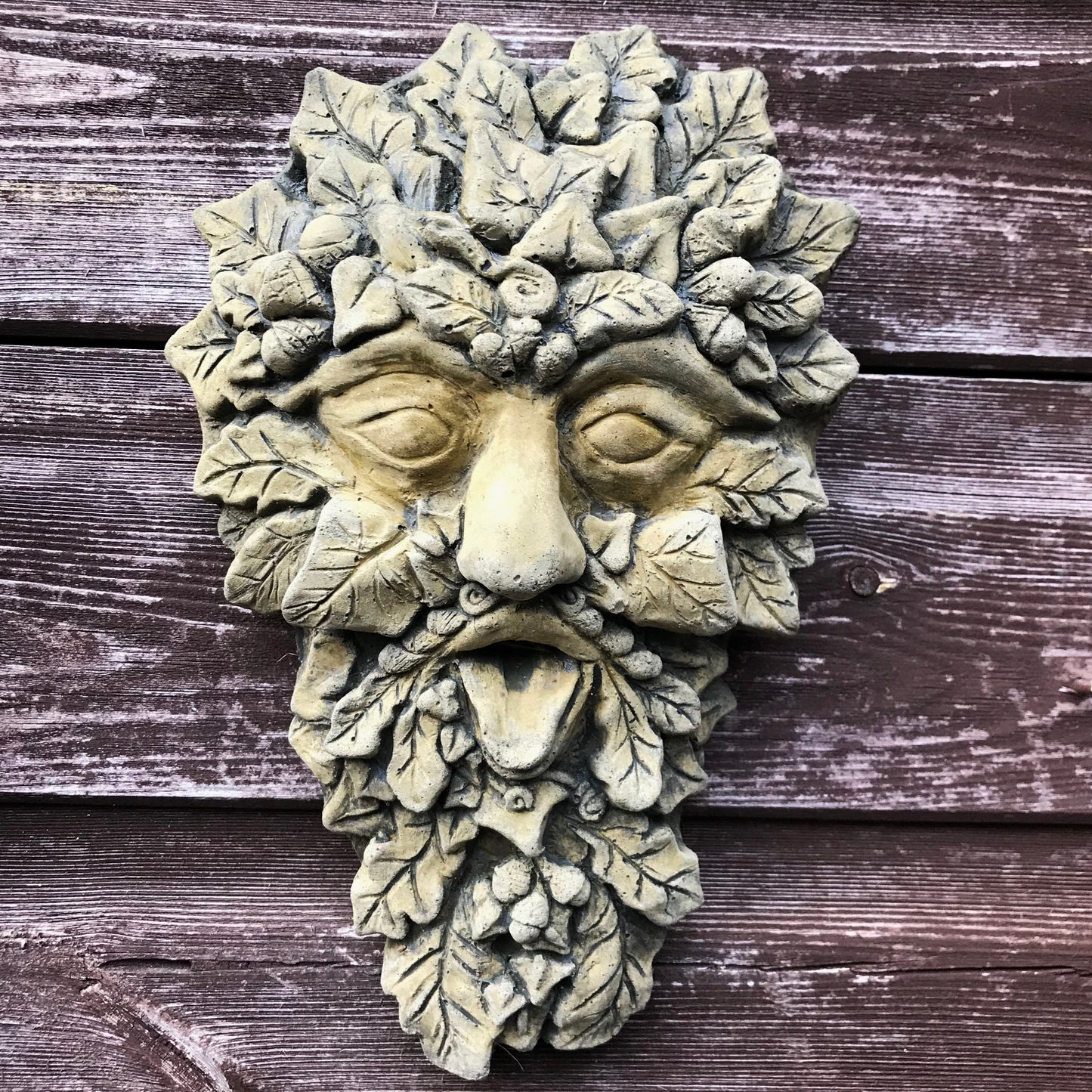 Gaelic Set of 3 Green Man Plaques